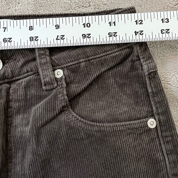ROLLA'S Dusters Bootcut Espresso Corduroy Pants Size 25 High Rise Slim Boot New - Picture 14 of 16